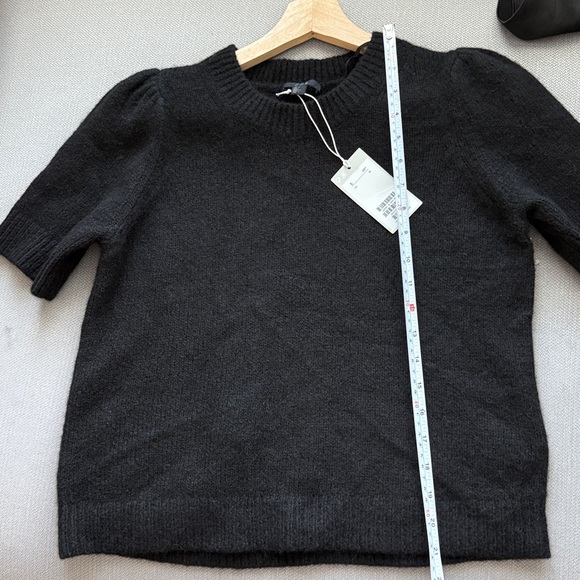COS Classic Black Alpaca Wool Blend Top - Picture 6 of 6